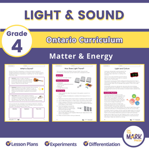 Matter and Energy: Light and Sound Ontario Grade 4 Curriculum