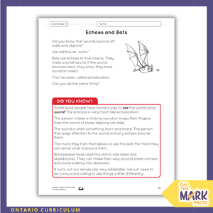 Matter and Energy: Light and Sound Ontario Grade 4 Curriculum